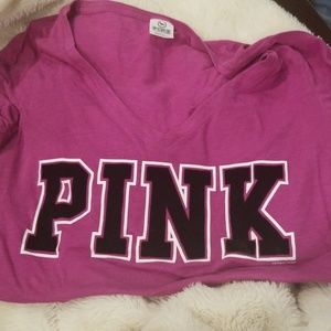 PINK vneck tee